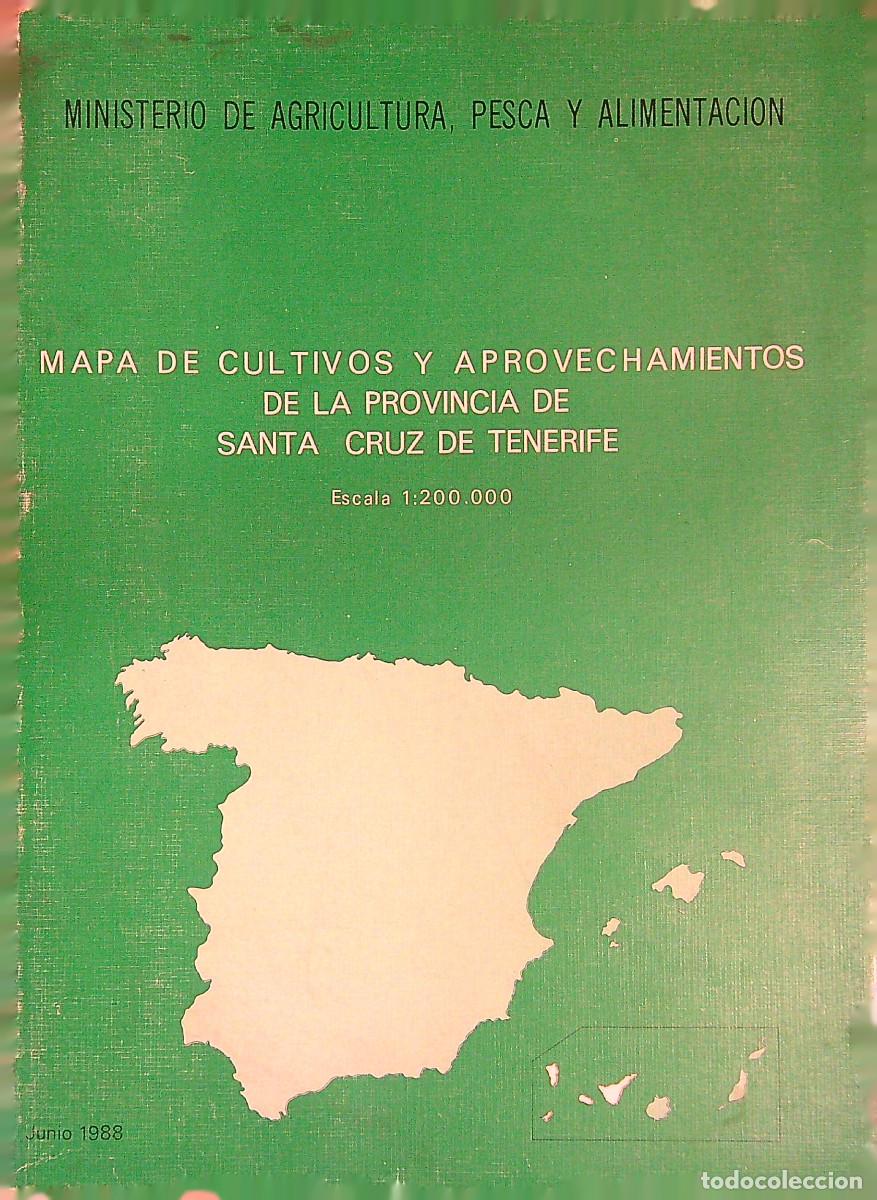 Gebrauchte B&uuml;cher: MAPA DE CULTIVOS Y APROVECHAMIENTOS DE LA PROVINCIA DE SANTA CRUZ TENERIFE- 1988 - CANARIAS