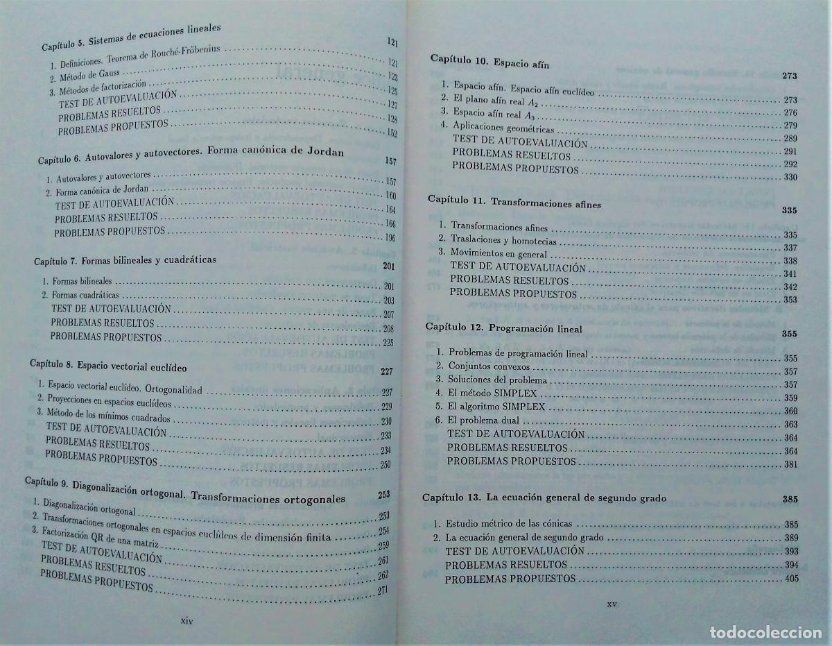 Libros de segunda mano de ciencias: PROBLEMAS DE &Aacute;LGEBRA CON ESQUEMAS TE&Oacute;RICOS - CLAGSA - A.DE LA VILLA - Foto 6