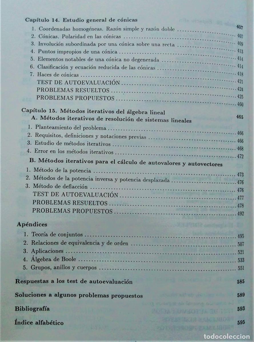 Libros de segunda mano de ciencias: PROBLEMAS DE &Aacute;LGEBRA CON ESQUEMAS TE&Oacute;RICOS - CLAGSA - A.DE LA VILLA - Foto 7