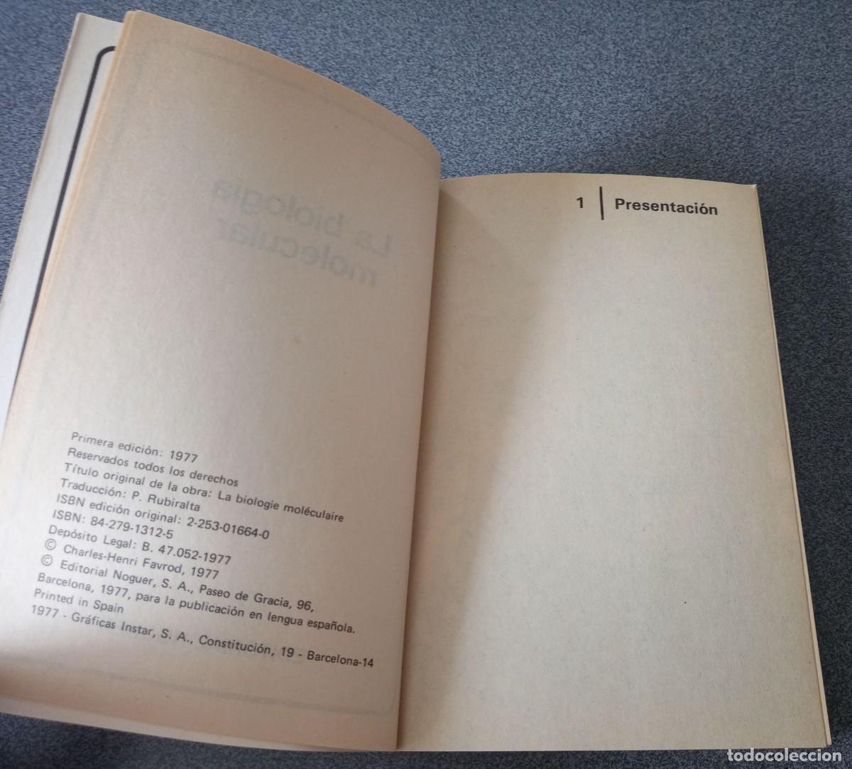 Libros de segunda mano: La Biolog&iacute;a Molecular - Foto 4