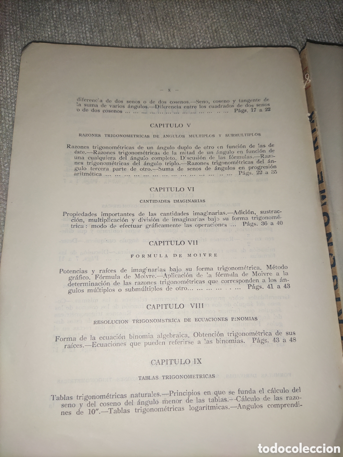 Libros de segunda mano de ciencias: Trigonometr&iacute;a. Rectilinia y Esf&eacute;rica. - Foto 3
