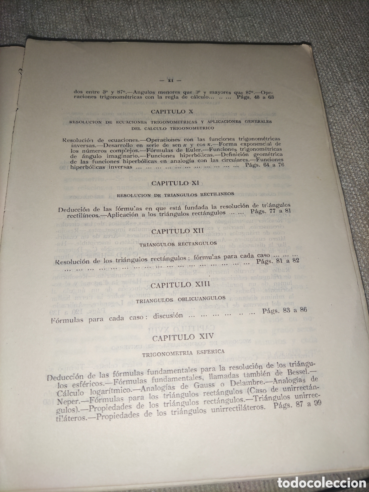 Libros de segunda mano de ciencias: Trigonometr&iacute;a. Rectilinia y Esf&eacute;rica. - Foto 4
