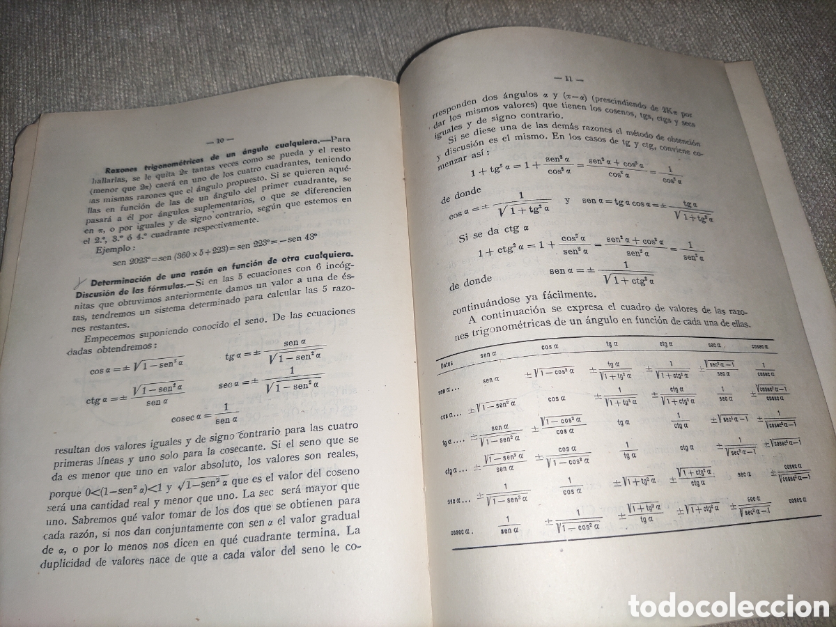 Libros de segunda mano de ciencias: Trigonometr&iacute;a. Rectilinia y Esf&eacute;rica. - Foto 6