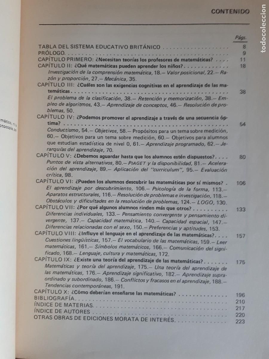 Libros de segunda mano de ciencias: Did&aacute;ctica de las matem&aacute;ticas.-A.ORTON. - Foto 3