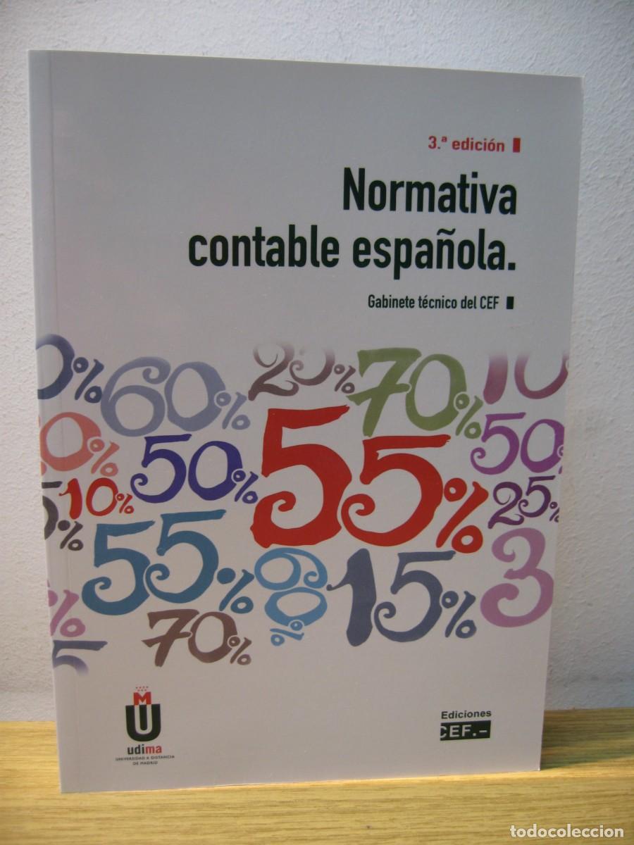 Libros de segunda mano de ciencias: NORMATIVA CONTABLE ESPA&Ntilde;OLA. UDIMA. EDICIONES CEF. 3 EDICION. 2022 - Foto 1