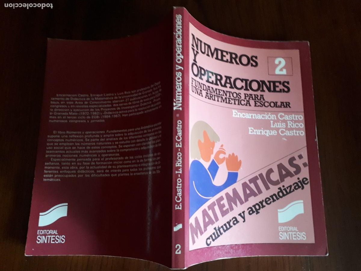 Libros de segunda mano de ciencias: N&uacute;meros y operaciones.Editorial sintesis. - Foto 2