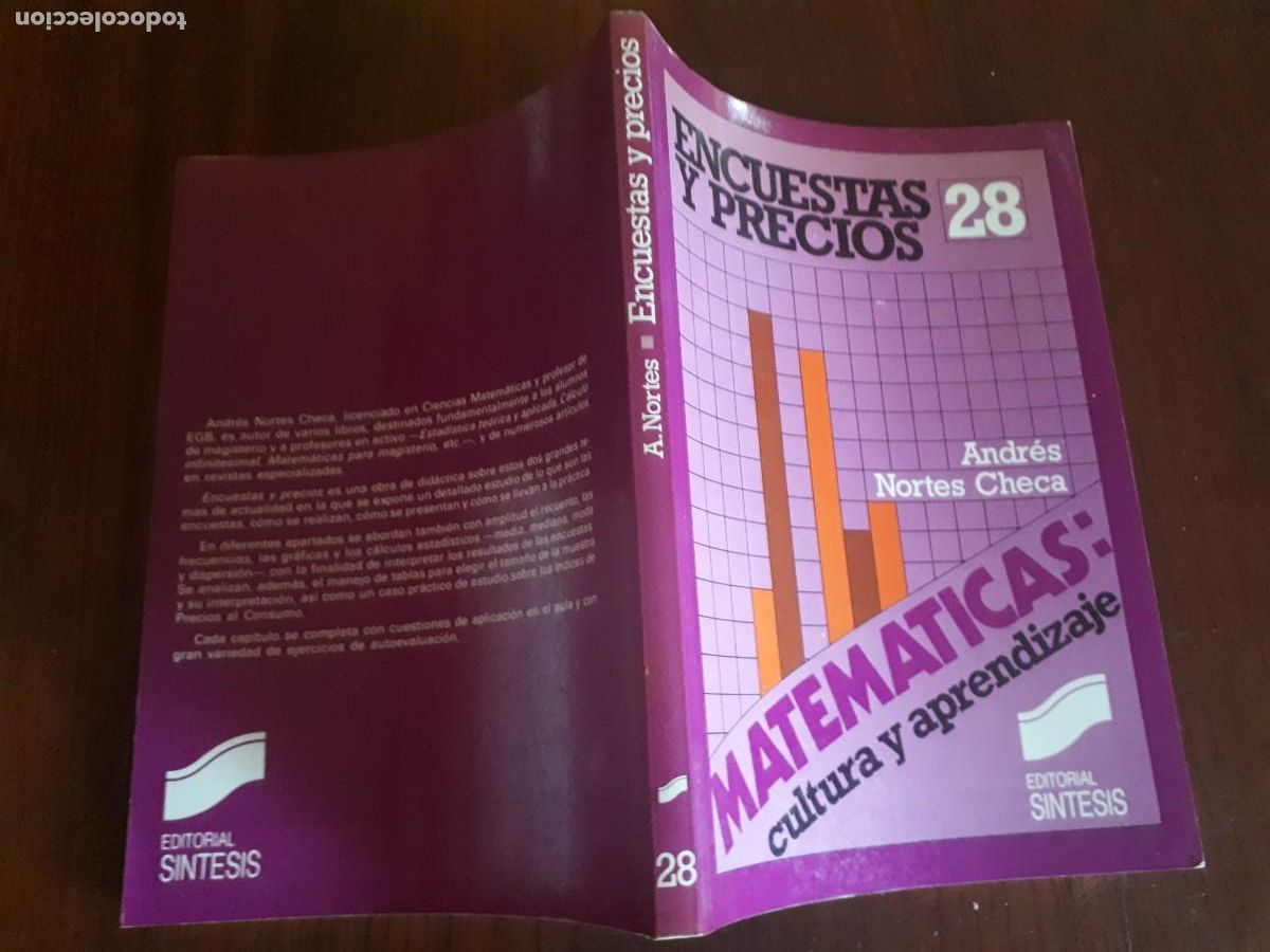 Libros de segunda mano de ciencias: ENCUESTAS Y PRECIOS. - ANDRES NORTES CHECA . SINTESIS. - Foto 2