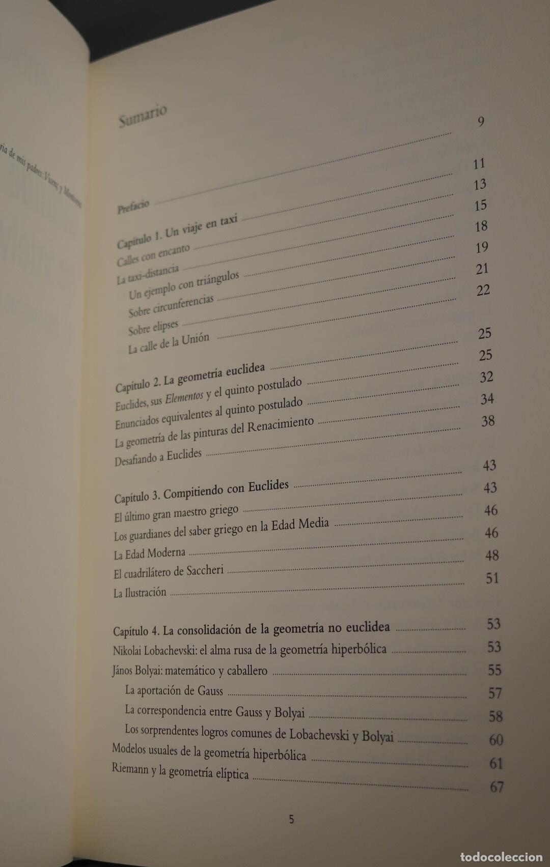 Libros de segunda mano de ciencias: CUANDO LAS RECTAS SE VUELVEN CURVAS. LAS GEOMETR&Iacute;AS NO EUCLIDEAS - Foto 2