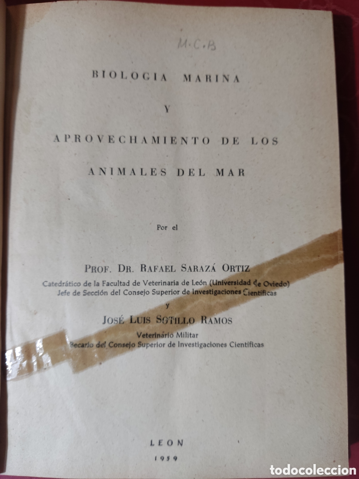Libros de segunda mano: Biolog&iacute;a Marina y aprovechamiento de los animales del mar - Foto 3