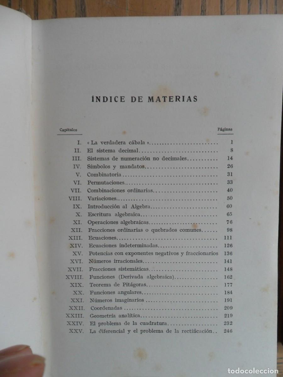 Libros de segunda mano de ciencias: De la tabla de multiplicar a la integral. Edmont Colerus. edit. Labor,Barcelona. - Foto 2