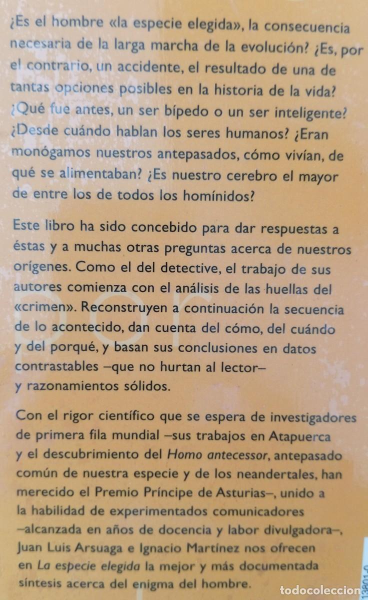 Libros de segunda mano: LA ESPECIE ELEGIDA - JUAN LUIS URSUAGA - IGNACIO MARTINEZ - Foto 2
