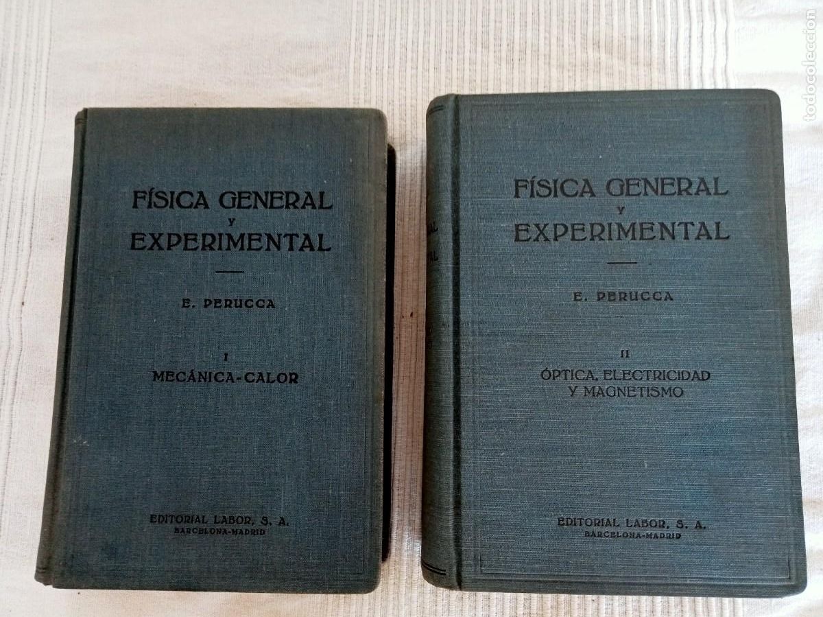 Libros de segunda mano de ciencias: E. Perucca. 2 tomos. 1953. F&iacute;sica general y Experimental - Foto 1