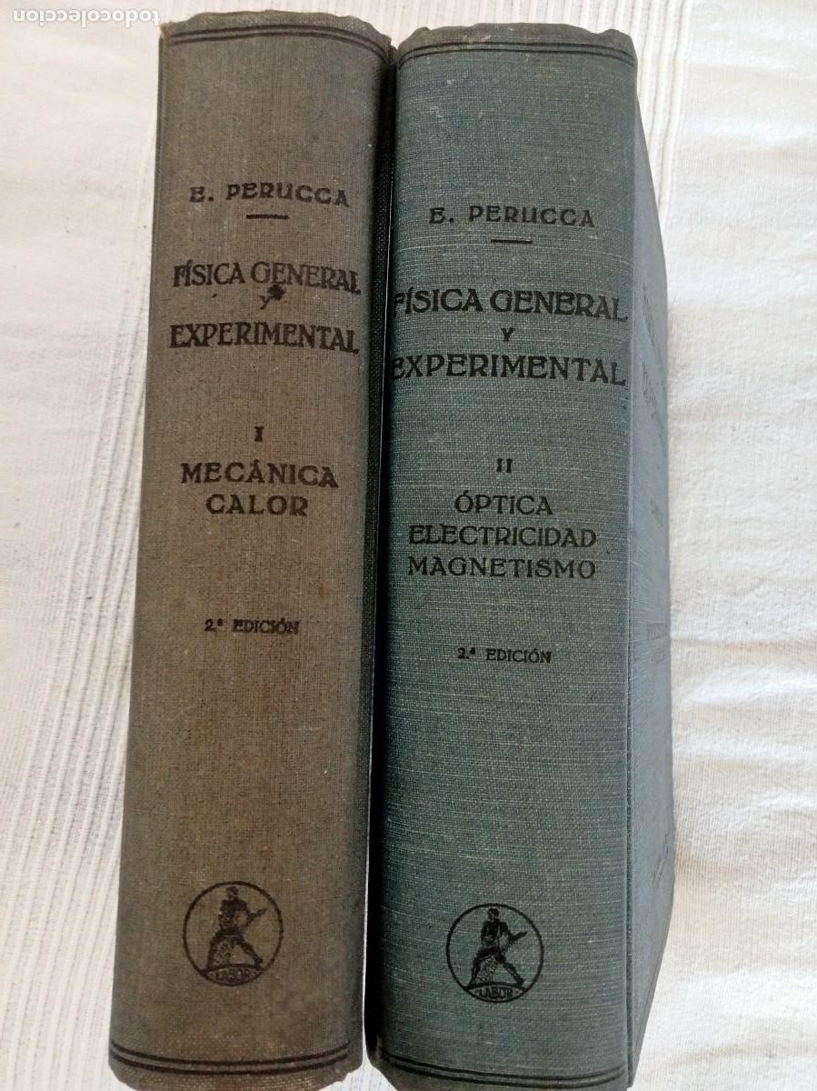 Libros de segunda mano de ciencias: E. Perucca. 2 tomos. 1953. F&iacute;sica general y Experimental - Foto 2