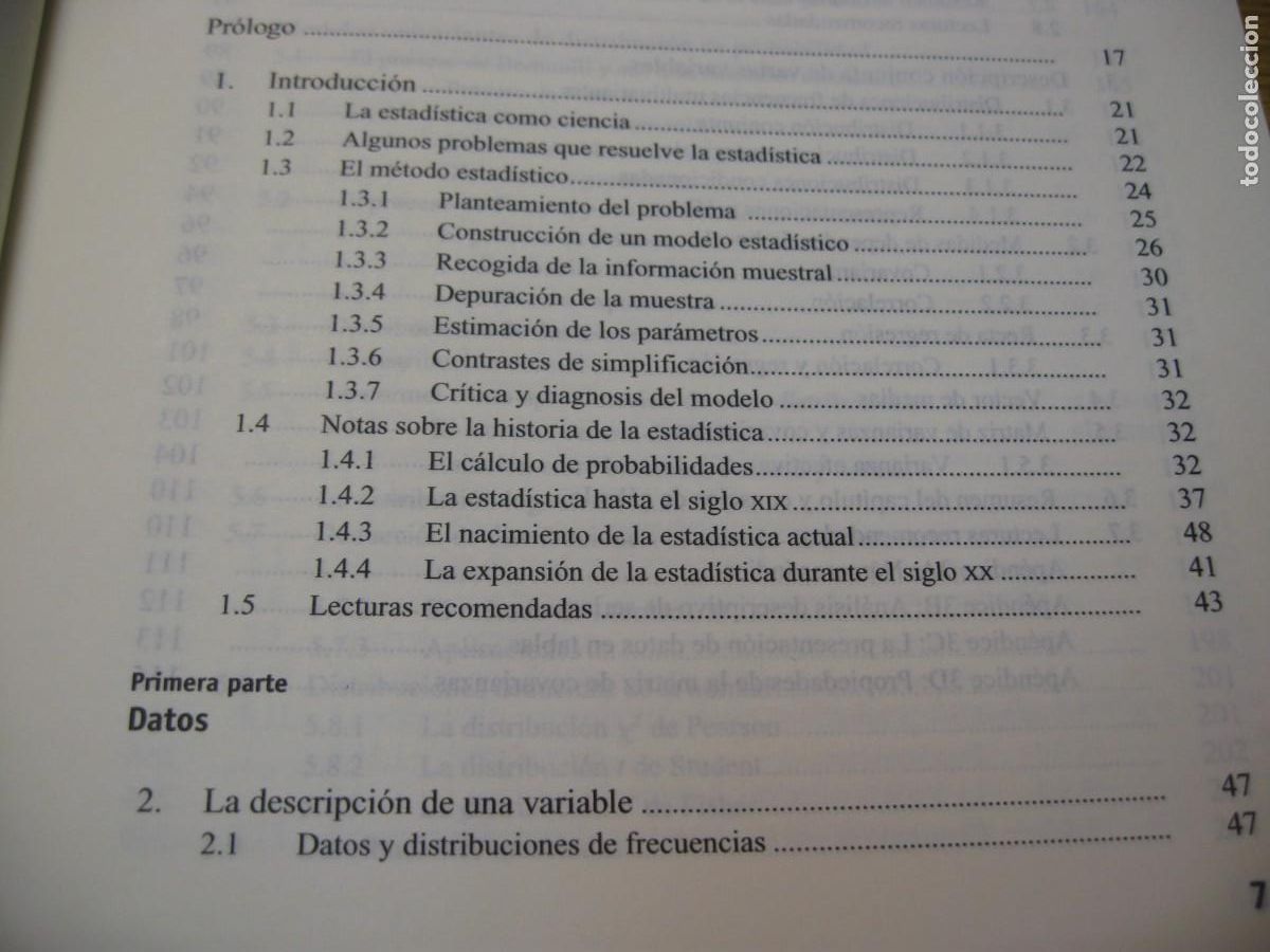 Libros de segunda mano de ciencias: DANIEL PE&Ntilde;A. FUNDAMENTOS DE ESTADISTICA. ALIANZA EDITORIAL. 2008 - Foto 6
