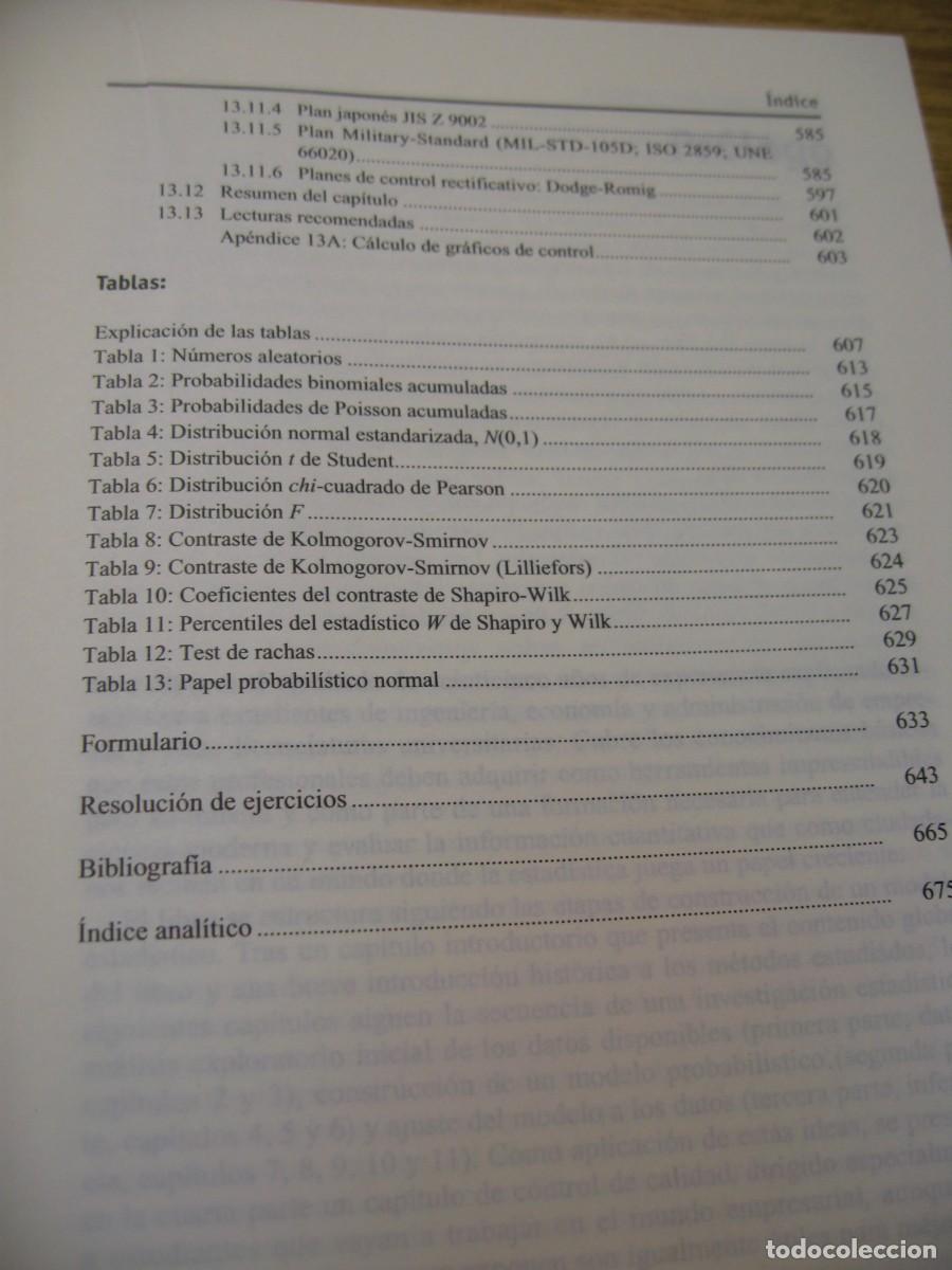 Libros de segunda mano de ciencias: DANIEL PE&Ntilde;A. FUNDAMENTOS DE ESTADISTICA. ALIANZA EDITORIAL. 2008 - Foto 14