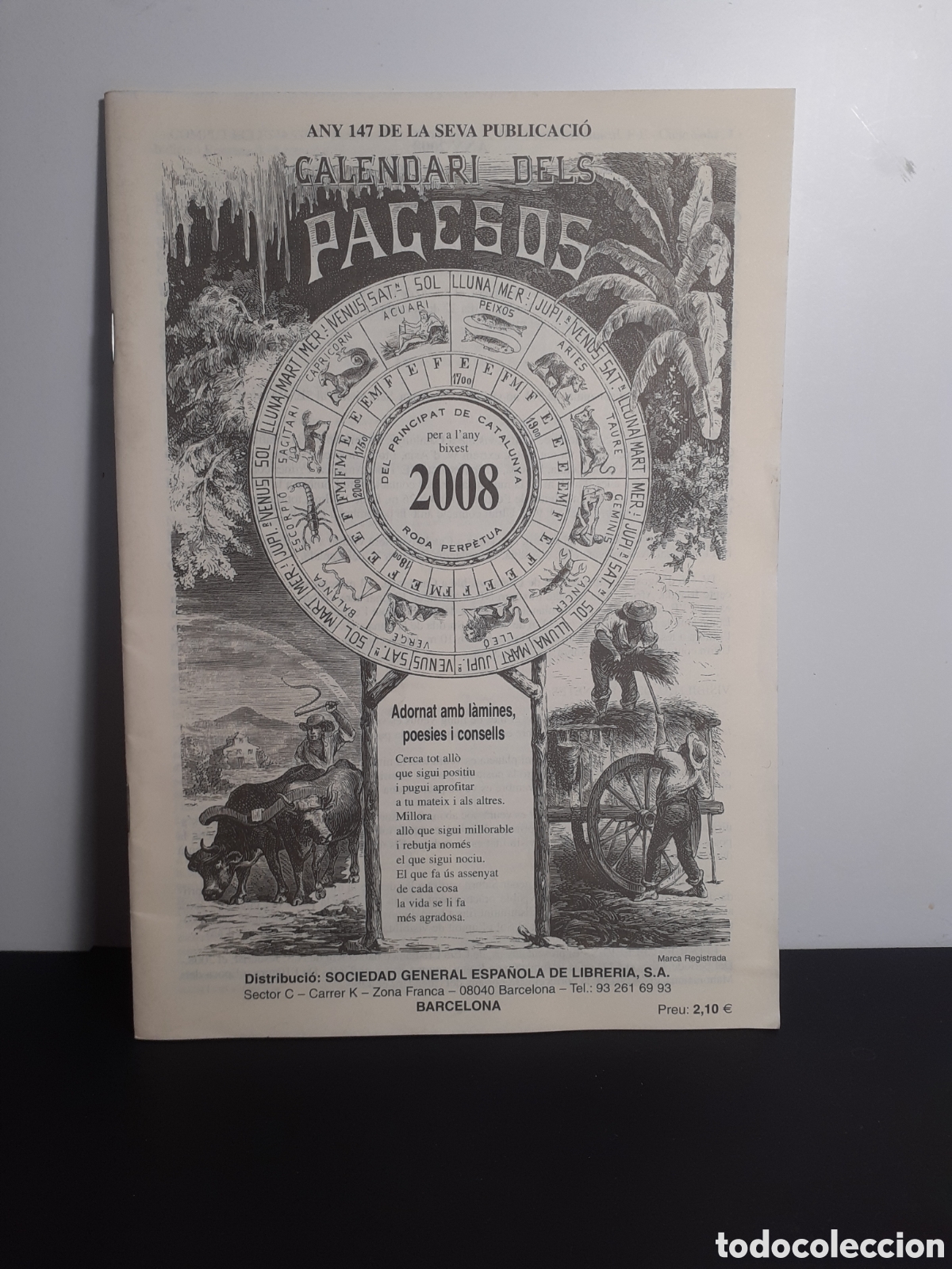 Libros de segunda mano: CALENDARI DELS PAGESOS 2008 - Foto 1