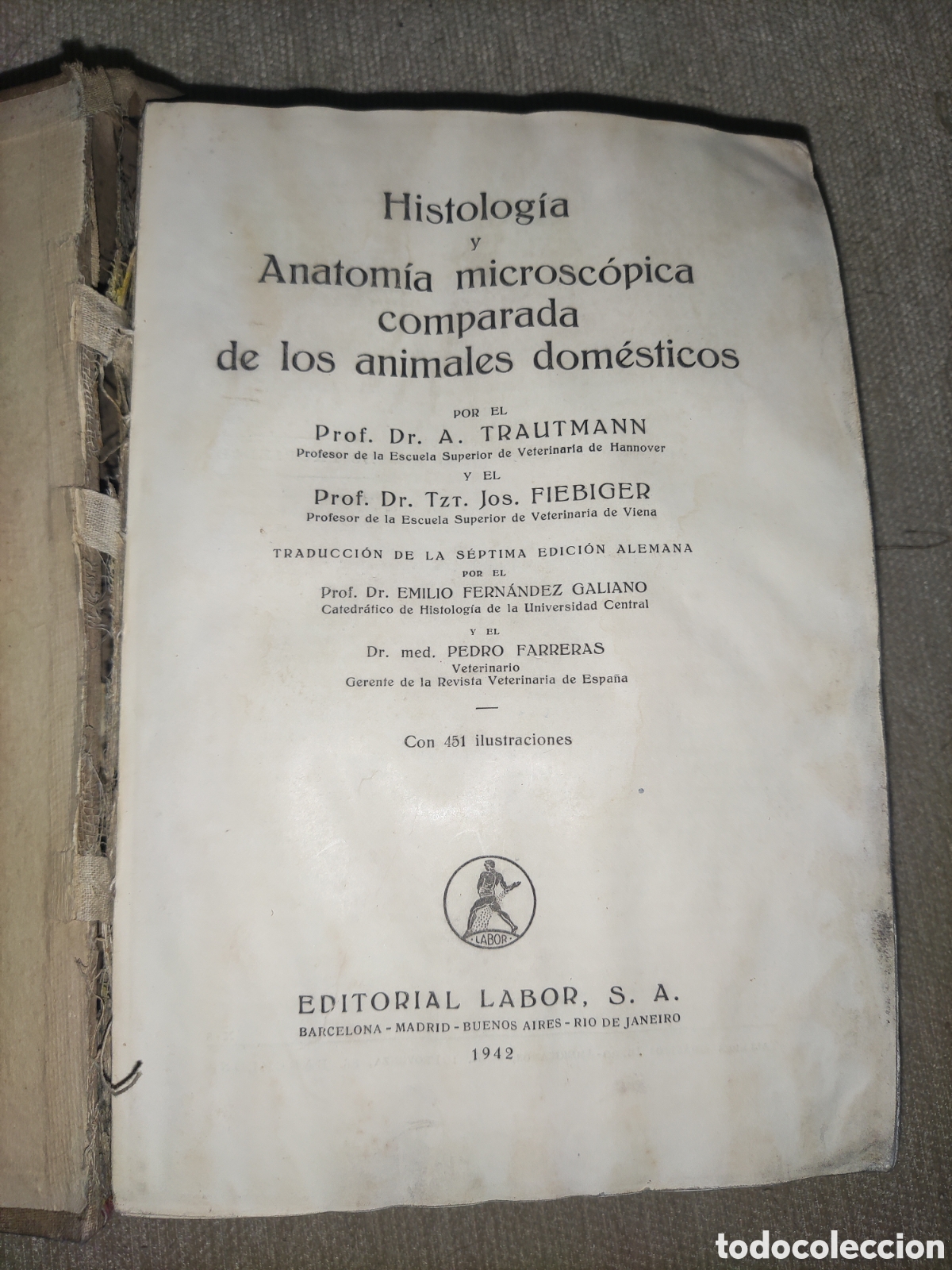 Libros de segunda mano: Histolog&iacute;a y Anatom&iacute;a Comparada.... - Foto 3