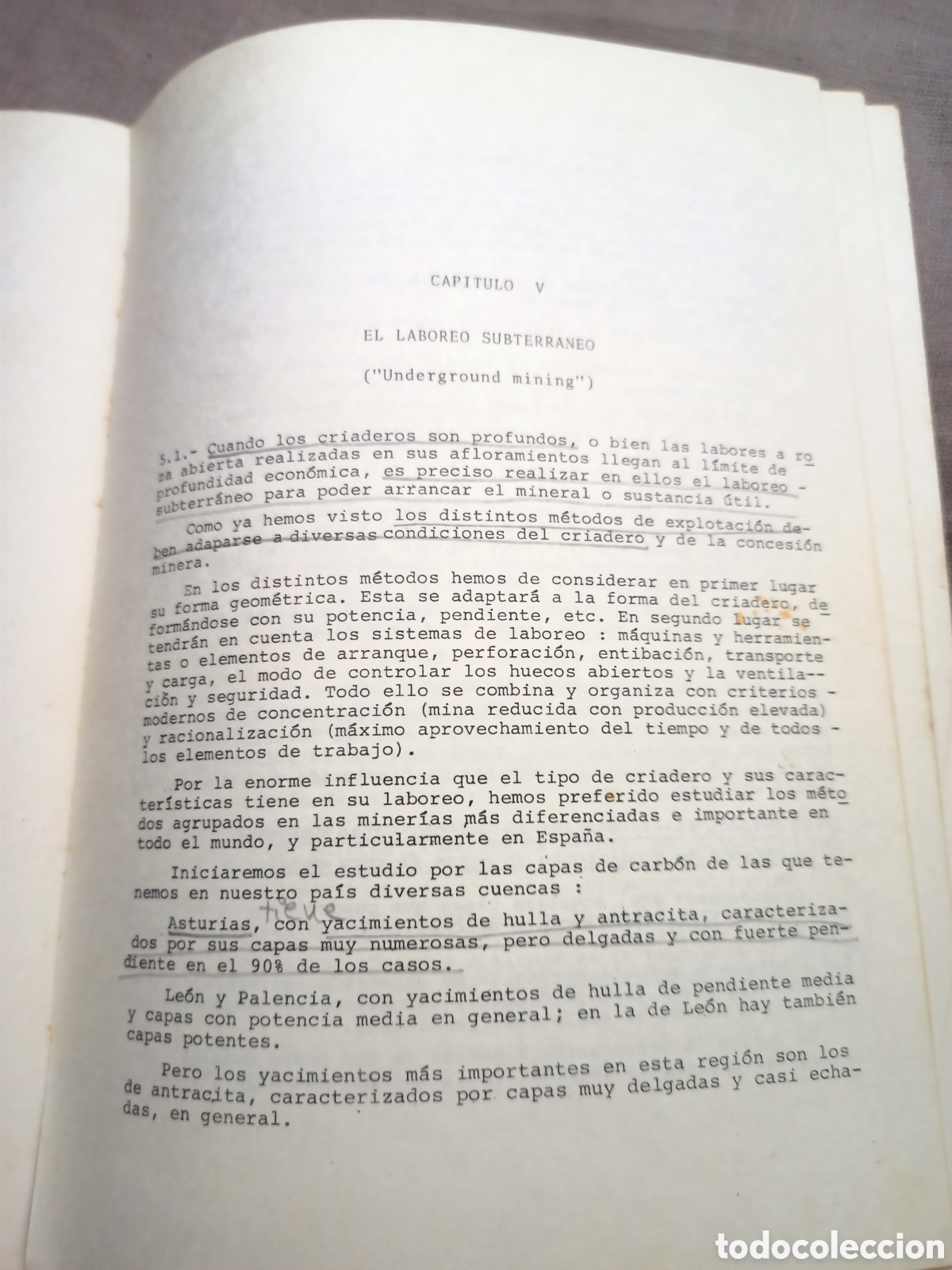 Libros de segunda mano: Libro Curso de Laboreo de Minas IV parte M&eacute;todos de Explotaci&oacute;n. - Foto 4