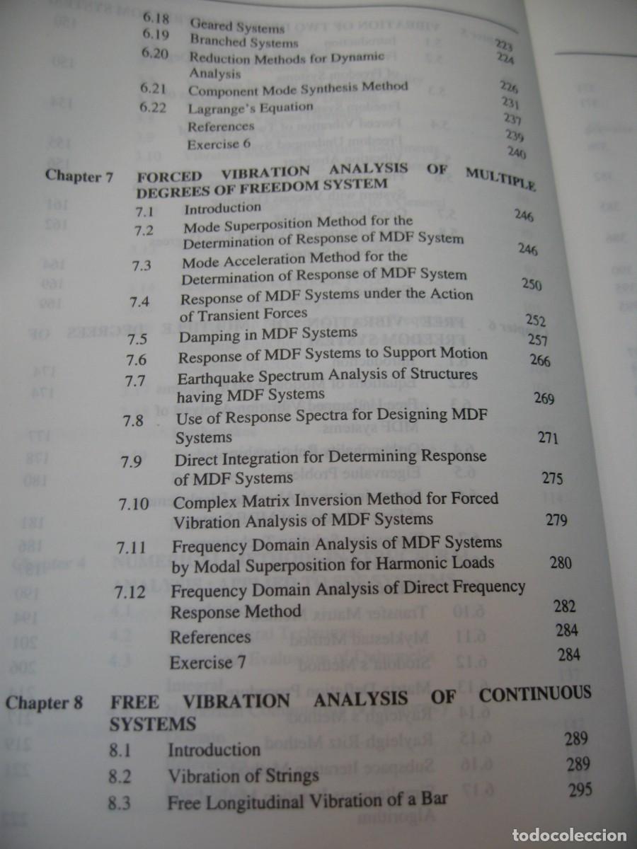 Libros de segunda mano de ciencias: VIBRATIONS, DYNAMICS AND STRUCTURAL SYSTEMS. MADHUJIT MUKHOPADHYAY. 2000 - Foto 9