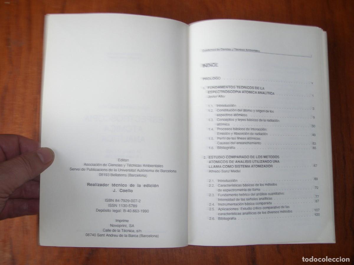 Libros de segunda mano de ciencias: ESPECTROSCOPIA ATOMICA ANALITICA QUIMICA ANALITICA - Foto 3