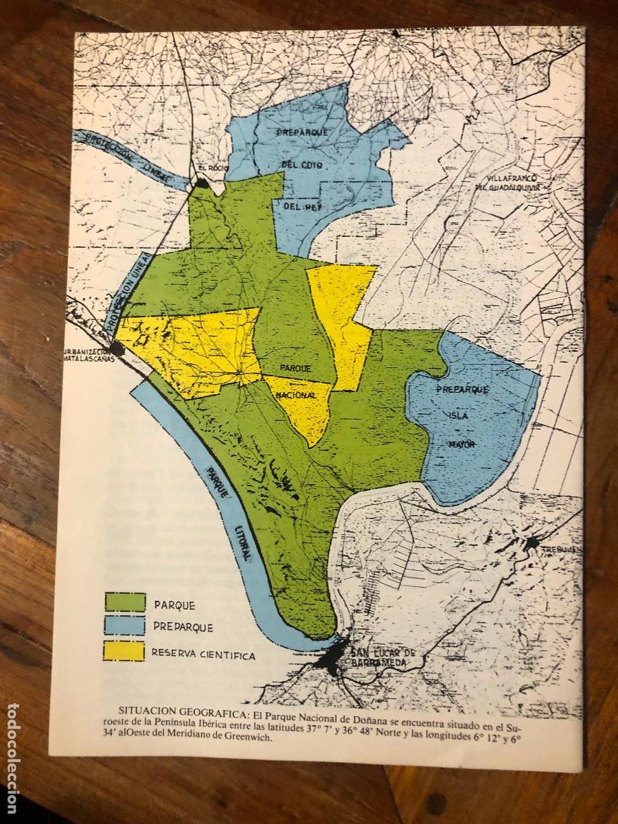Libros de segunda mano: PARQUE NACIONAL DE DO&Ntilde;ANA, MAPA ECOLOGICO 1979 - Foto 3