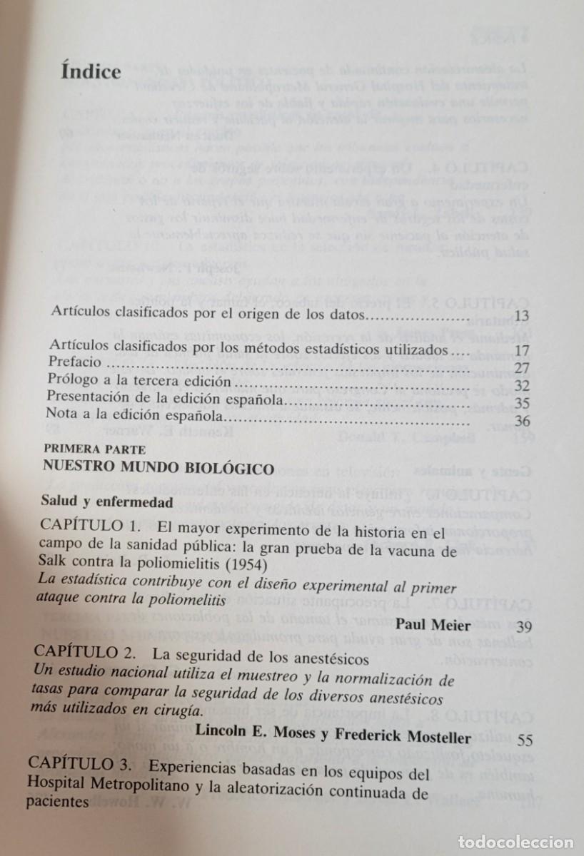 Libros de segunda mano de ciencias: Libro la estad&iacute;stica una gu&iacute;a de lo desconocido - Foto 4
