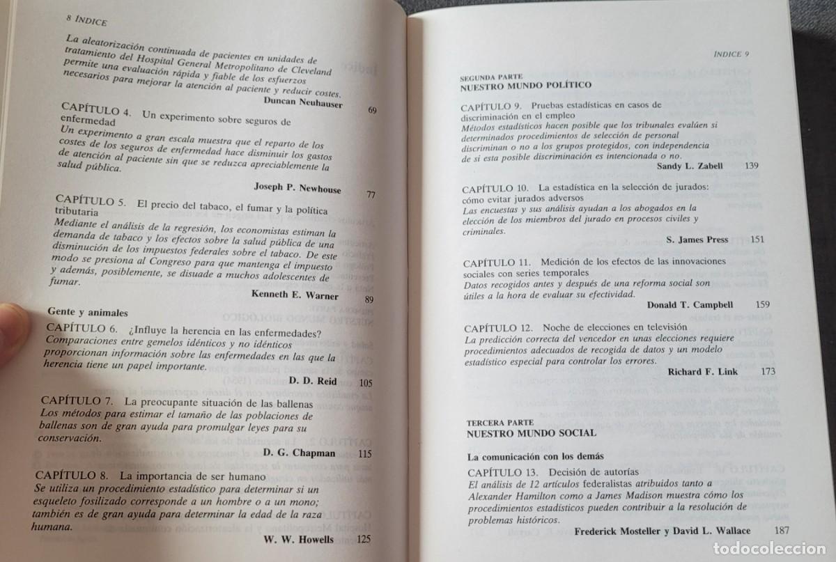 Libros de segunda mano de ciencias: Libro la estad&iacute;stica una gu&iacute;a de lo desconocido - Foto 5