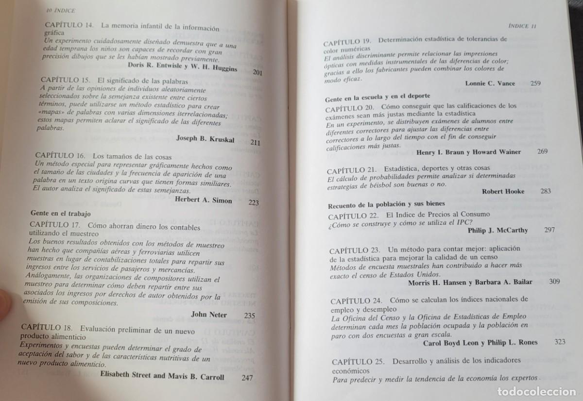 Libros de segunda mano de ciencias: Libro la estad&iacute;stica una gu&iacute;a de lo desconocido - Foto 6