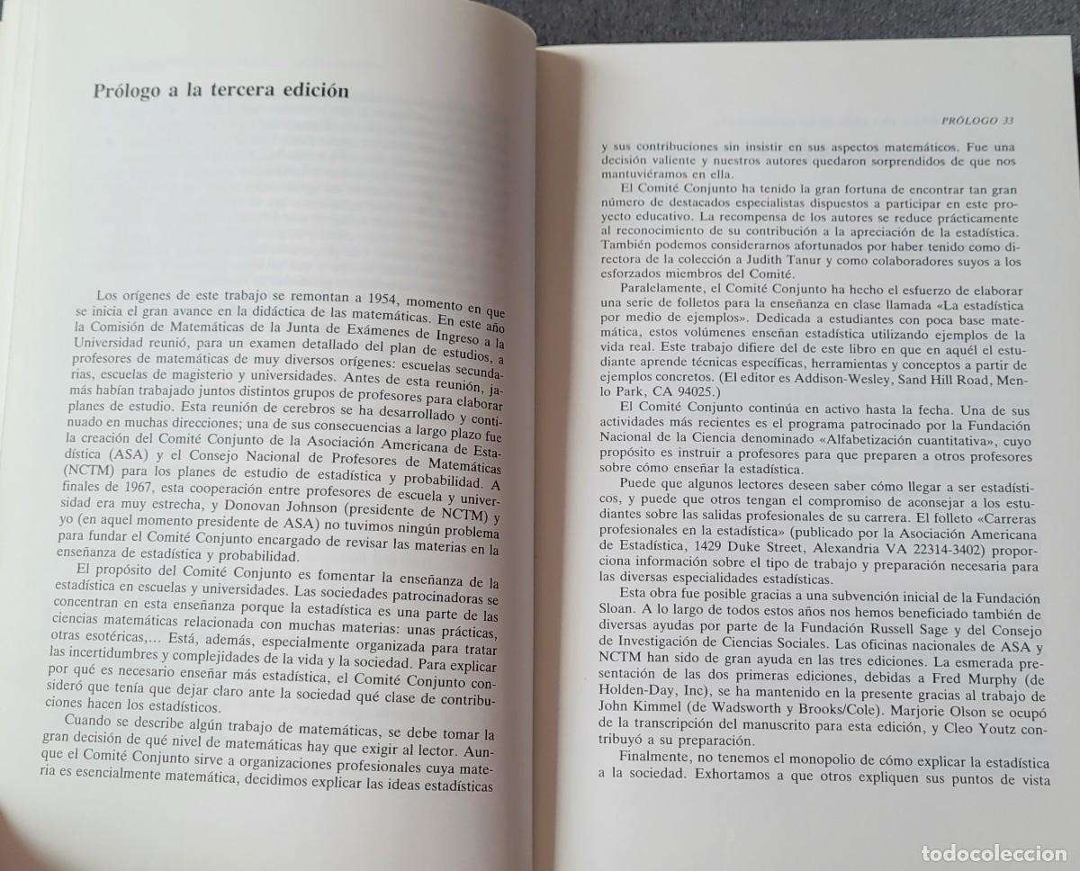 Libros de segunda mano de ciencias: Libro la estad&iacute;stica una gu&iacute;a de lo desconocido - Foto 9