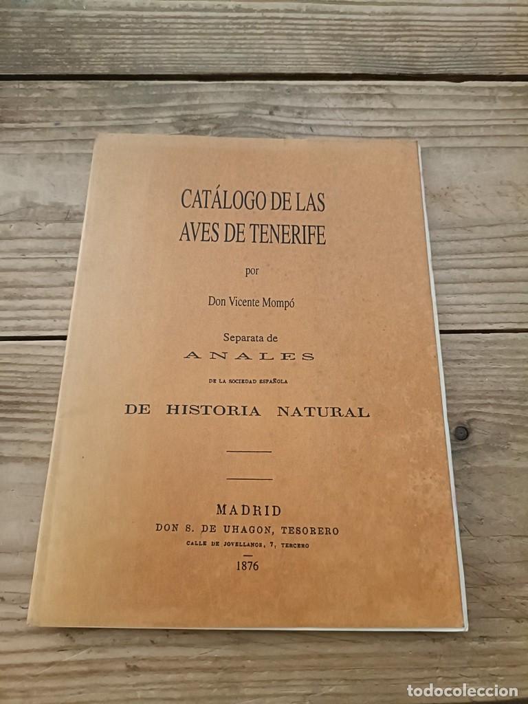 Libros de segunda mano: CATALOGO DE LAS AVES DE TENERIFE, facsimil - Foto 1