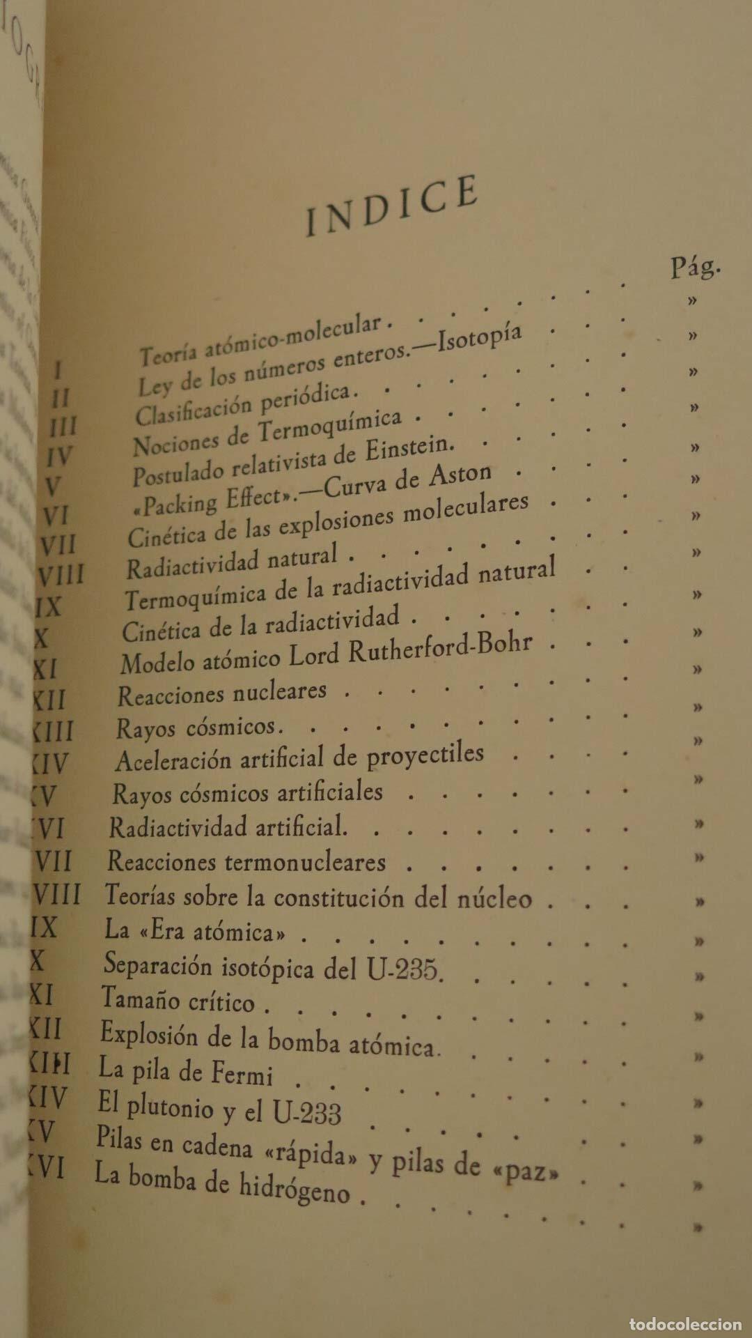 Libros de segunda mano de ciencias: EL &Aacute;TOMO Y SU ENERG&Iacute;A NUCLEAR. NOGAREDA - Foto 2
