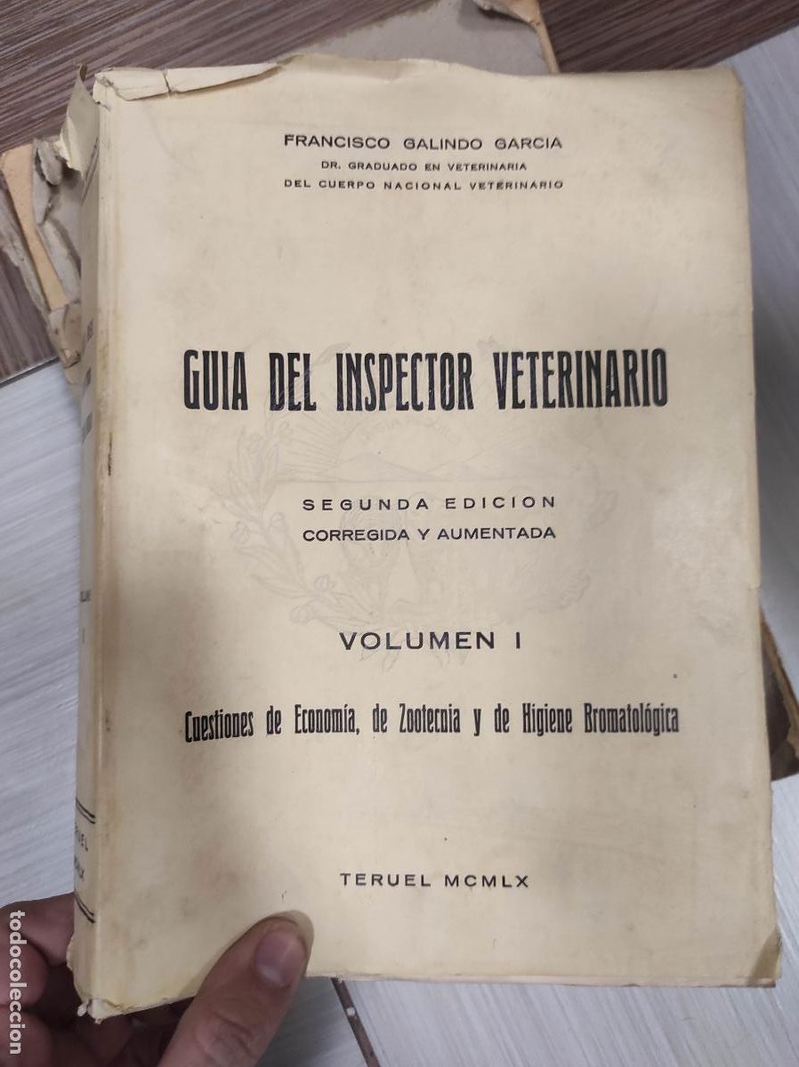 Libros de segunda mano: Gu&iacute;a del Inspector Veterinario Volumen I - Foto 1