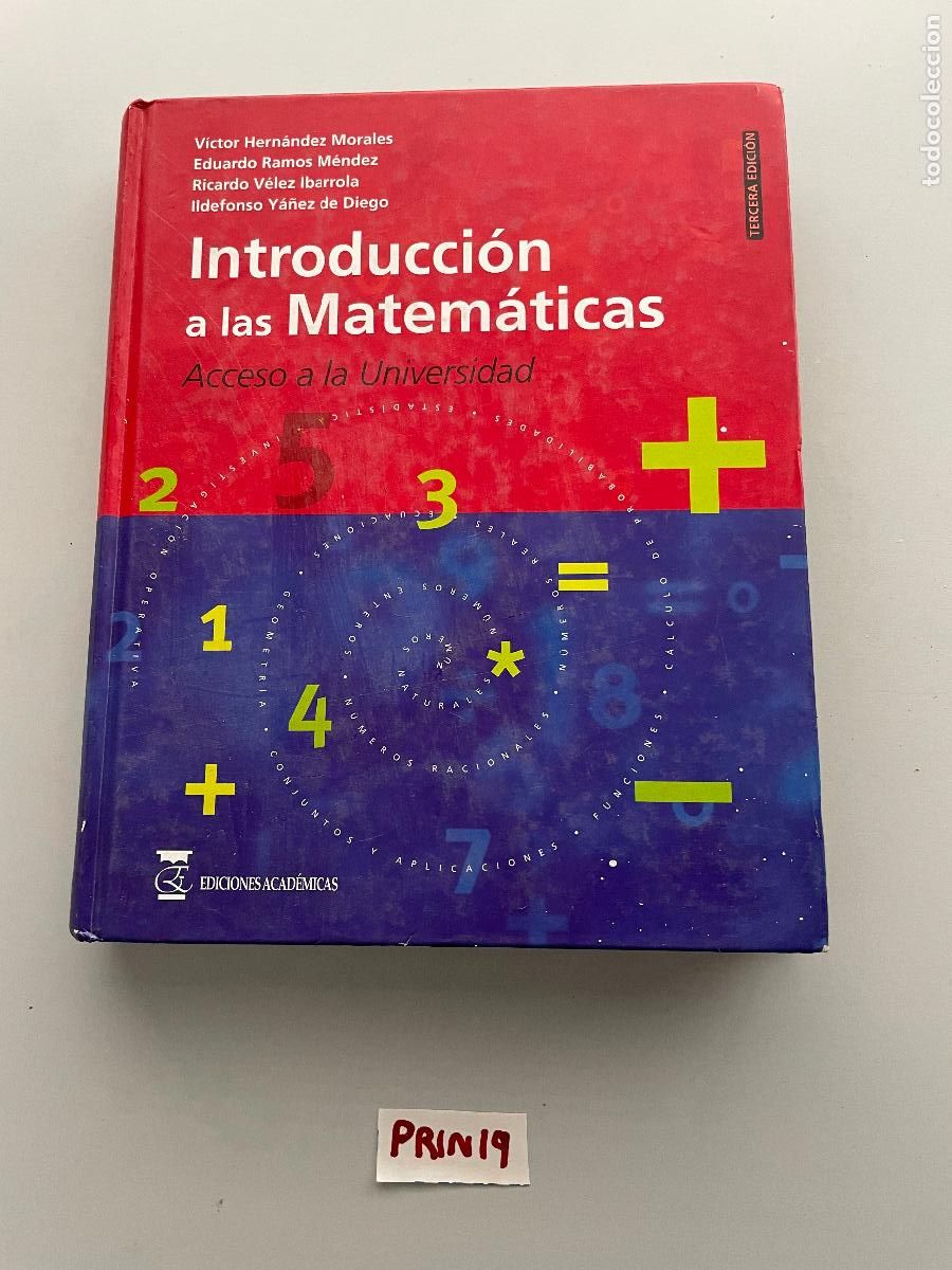Libros de segunda mano de ciencias: Introducci&oacute;n a las matem&aacute;ticas - Foto 1