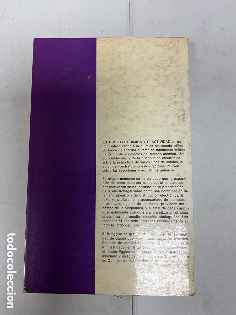 Libros de segunda mano de ciencias: Estructura qu&iacute;mica y reactividad - Foto 2