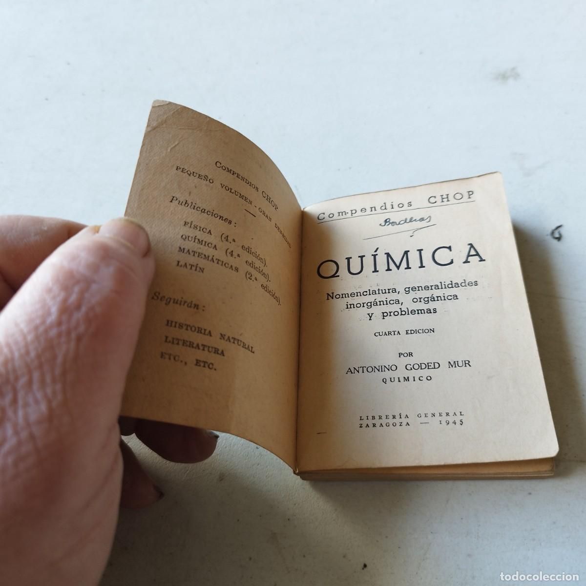 Libros de segunda mano de ciencias: QUIMICA / ANTONIO GODED MUR / GRAVOL 55 - Foto 3