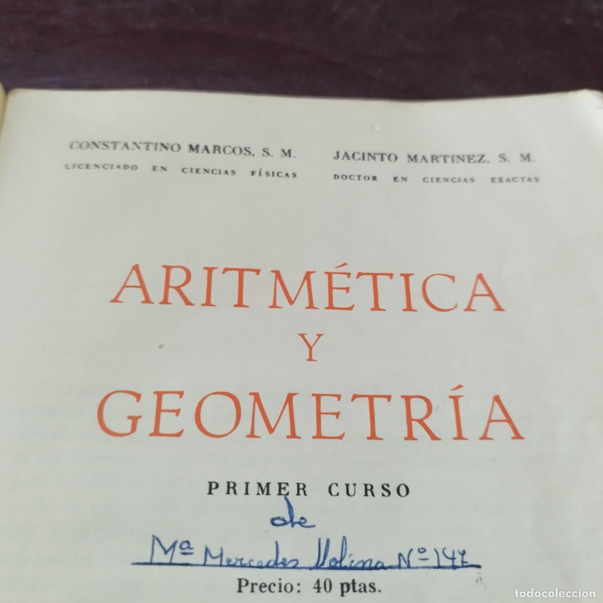 Libros de segunda mano de ciencias: ARITMETICA Y GEOMETRIA 1&ordm; CURSO / / PU-GUI-4 / SM - Foto 3