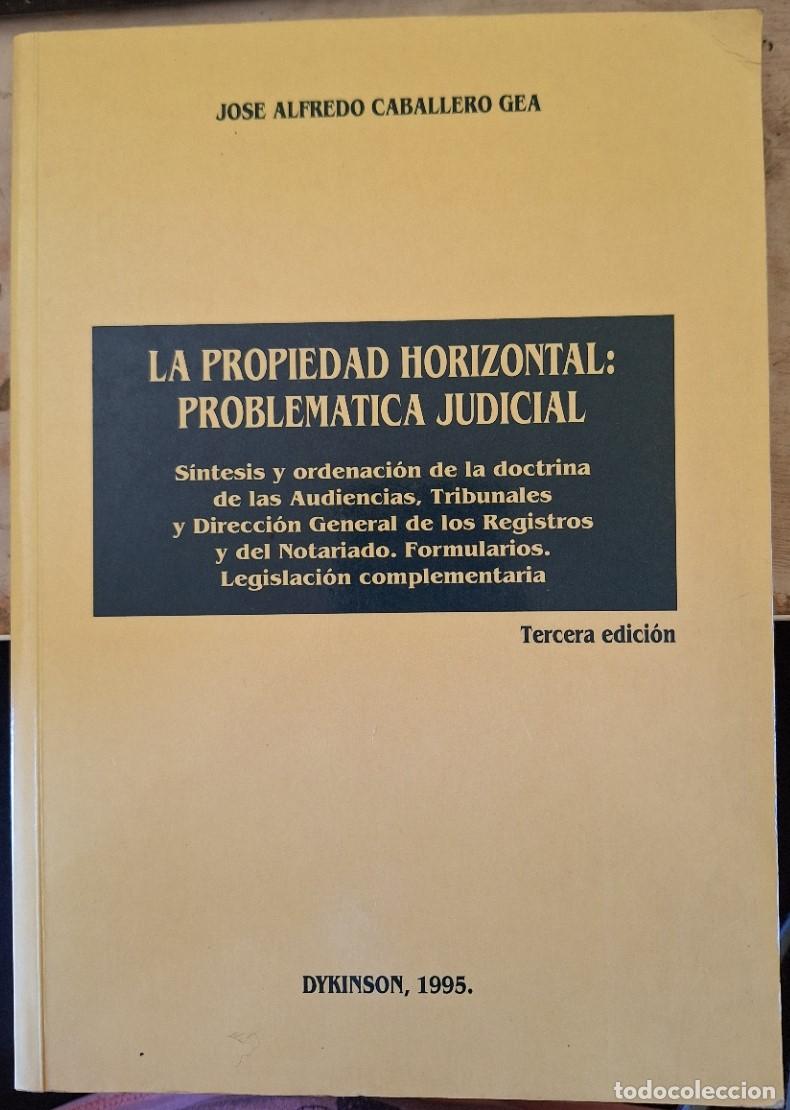 Libros de segunda mano de ciencias: LA PROPIEDAD HORIZONTAL: PROBLEM&Aacute;TICA JUDICIAL. - CABALLERO GEA, Jose Alfredo. - Foto 1