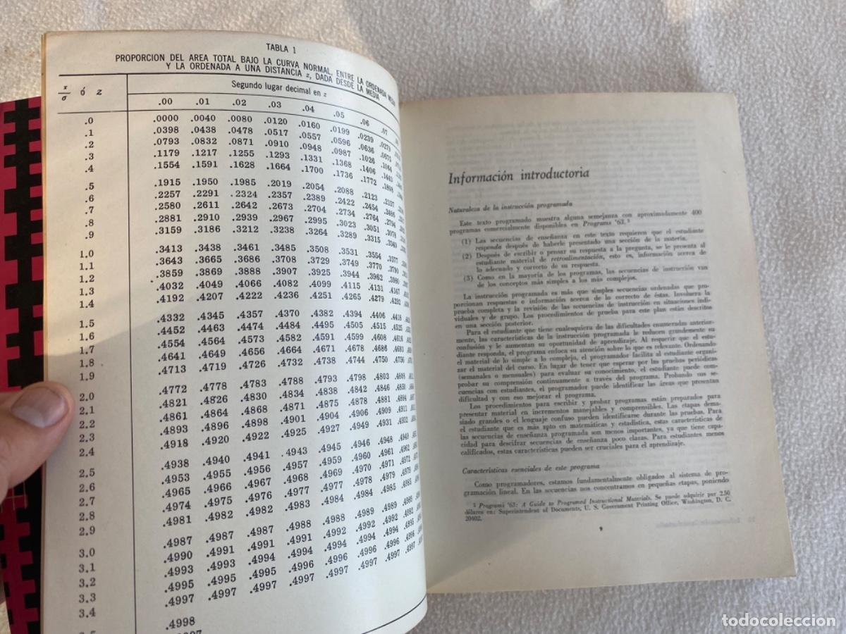 Libros de segunda mano de ciencias: ESTADISTICA DESCRIPTIVA - Texto programado volumen 2 - Gotkin, Lassar G. y Goldstein, Leo S. - Foto 6