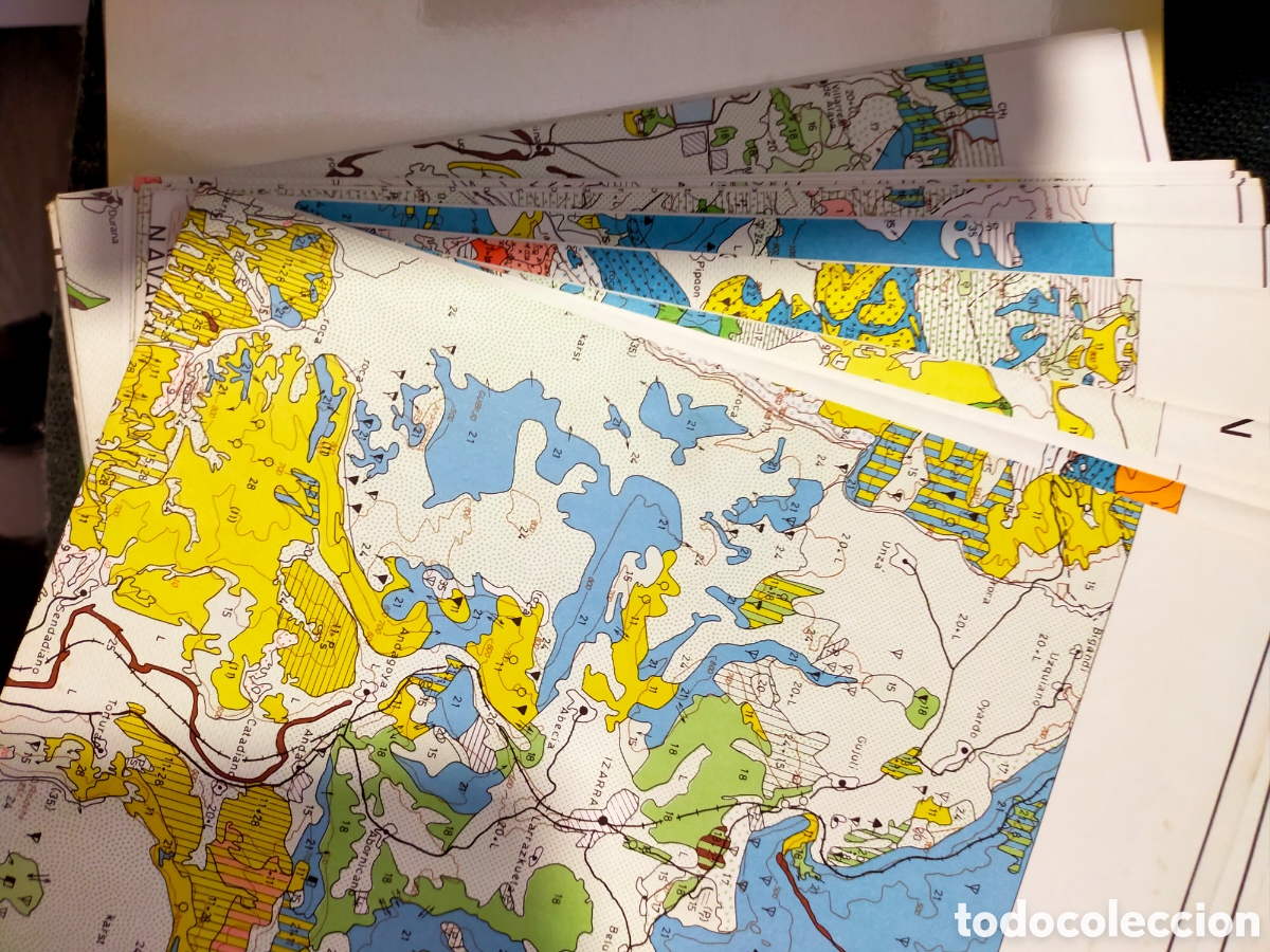 Libros de segunda mano: MAPA DE VEGETACI&Oacute;N DE ALAVA COMPLETO CON SUS MAPAS BUEN ESTADO - Foto 2