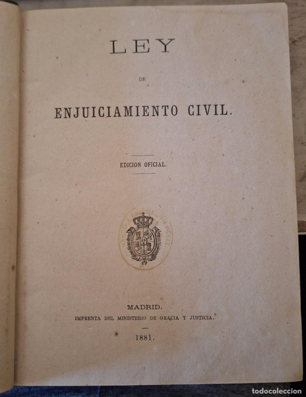 Libros de segunda mano de ciencias: LEY DE ENJUICIAMIENTO CIVIL. - - Foto 2
