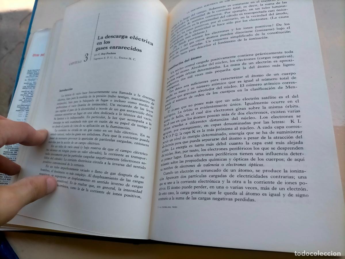 Libros de segunda mano de ciencias: Tratado pr&aacute;ctico de la t&eacute;cnica del vac&iacute;o Ediciones URMO - Foto 5