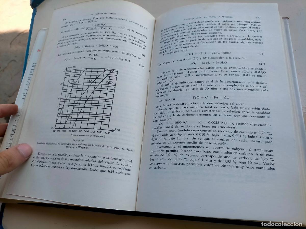 Libros de segunda mano de ciencias: Tratado pr&aacute;ctico de la t&eacute;cnica del vac&iacute;o Ediciones URMO - Foto 6