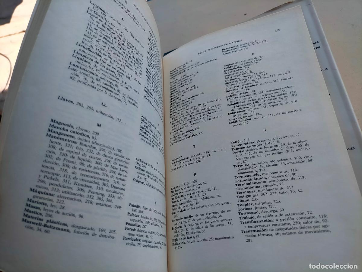 Libros de segunda mano de ciencias: Tratado pr&aacute;ctico de la t&eacute;cnica del vac&iacute;o Ediciones URMO - Foto 8