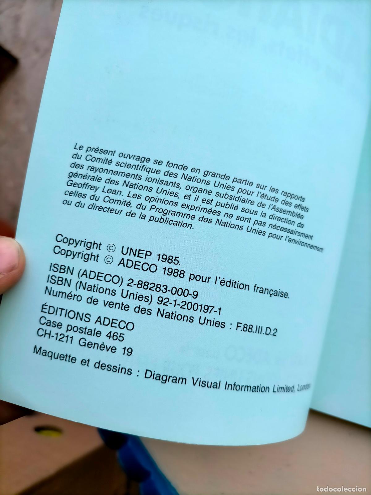 Libros de segunda mano de ciencias: Radiation Rayonnement irradiation les doses les effets les risques ADECO ONU - Foto 3
