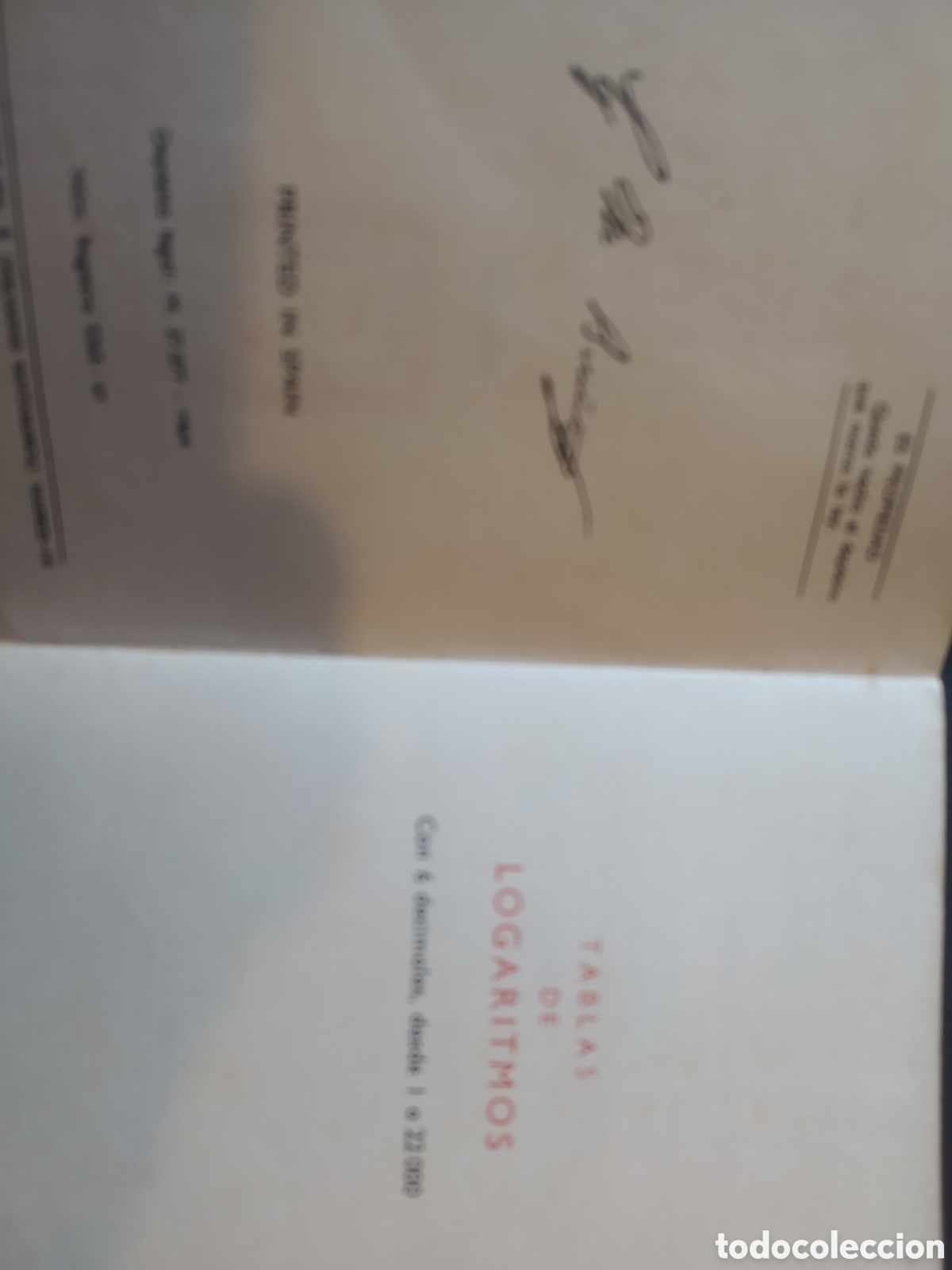 Libros de segunda mano de ciencias: Tablas de logaritmos y trigonom&eacute;tricas Editorial Bru&ntilde;o - Foto 3