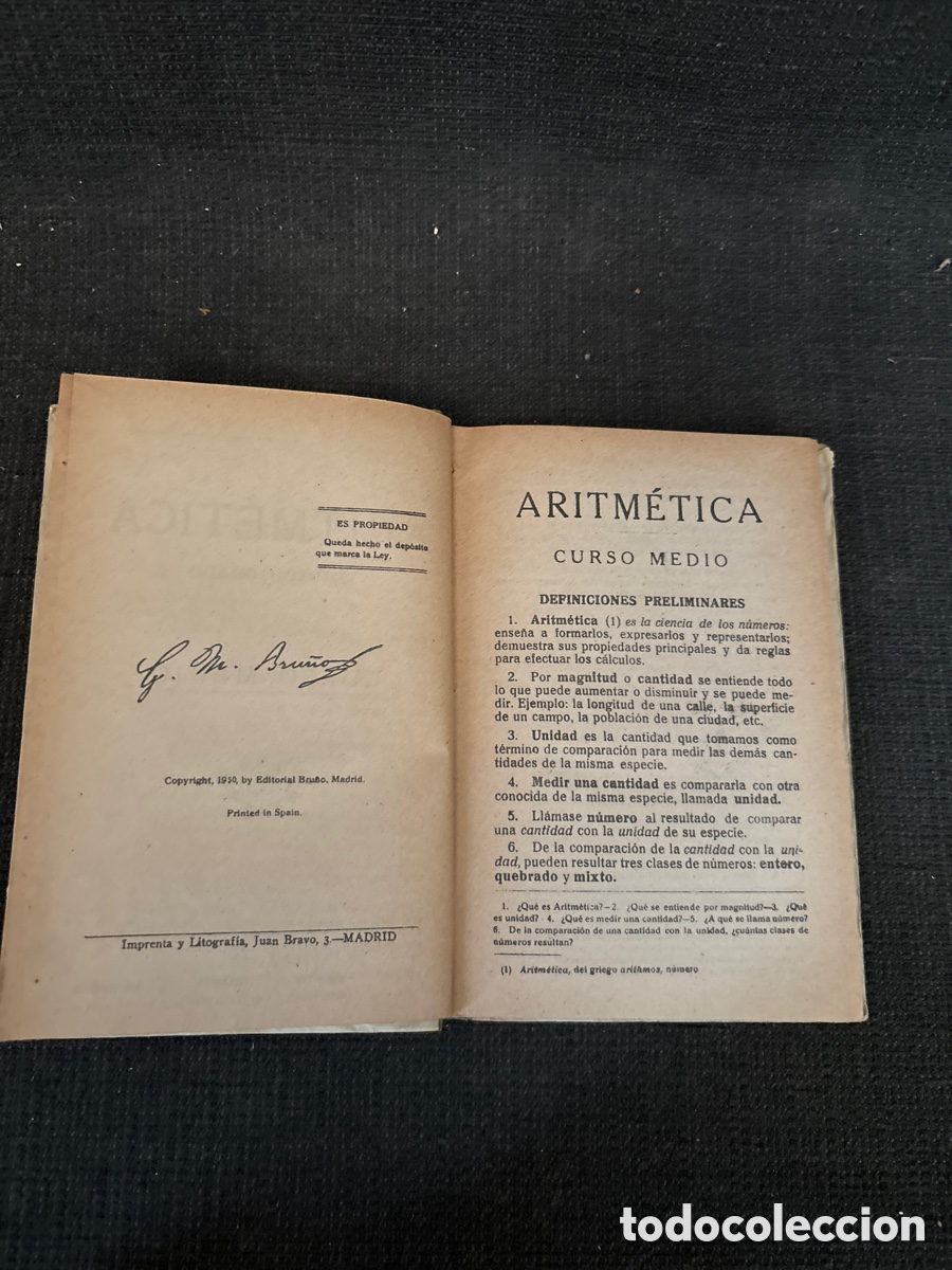 Libros de segunda mano de ciencias: Libro, tratado de aritm&eacute;tica. - Foto 4
