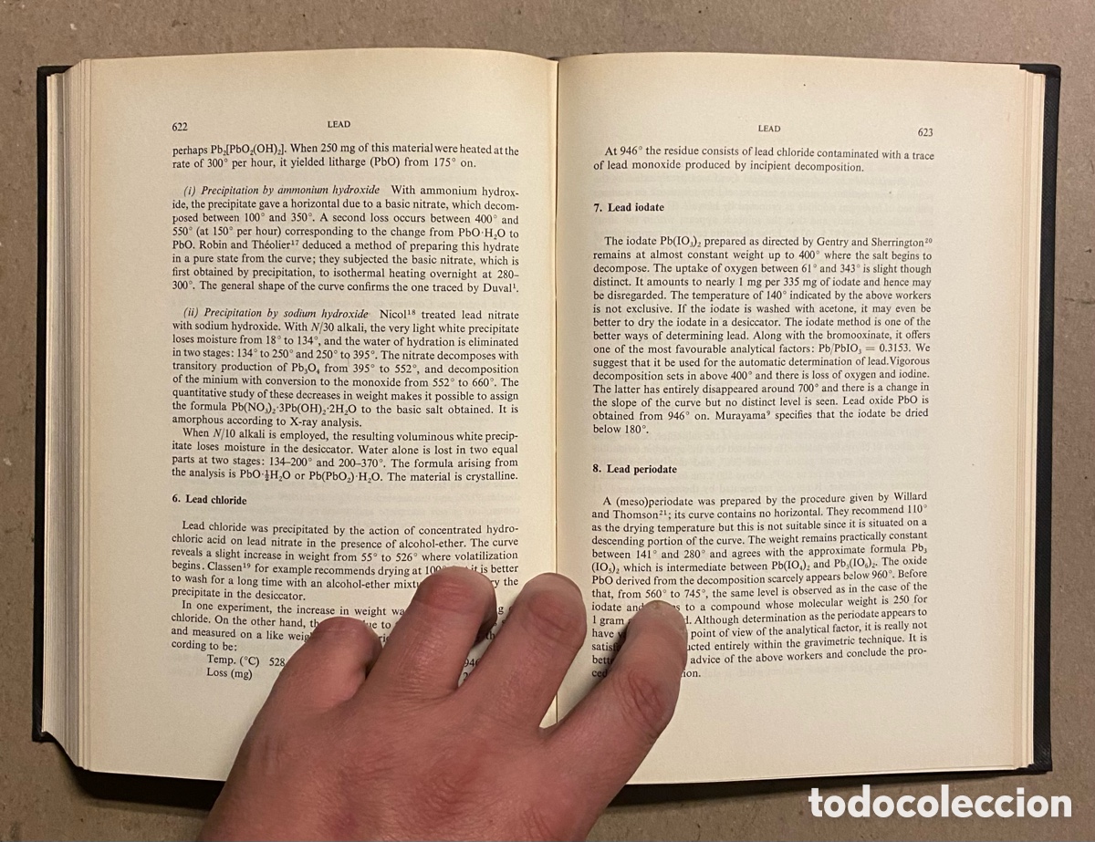 Libros de segunda mano de ciencias: INORGANIC THERMOGRAVIMETRIC ANALYSIS. CLEMENT DUVAL. ELSEVIER PUBLISHING 1963. - Foto 7