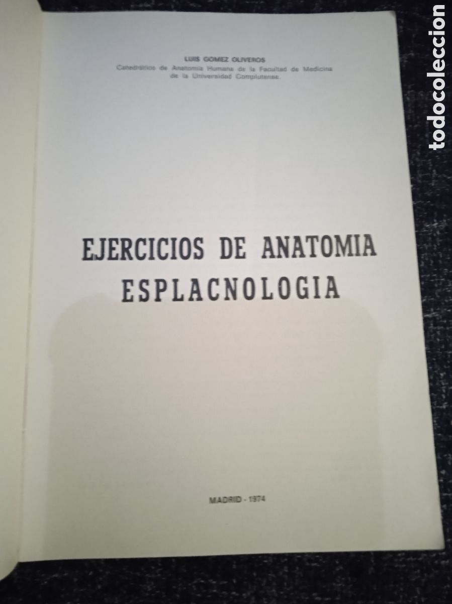 Libros de segunda mano: Ejercicios de anatomia esplacnologia / L. Gomez Oliveros - Foto 2