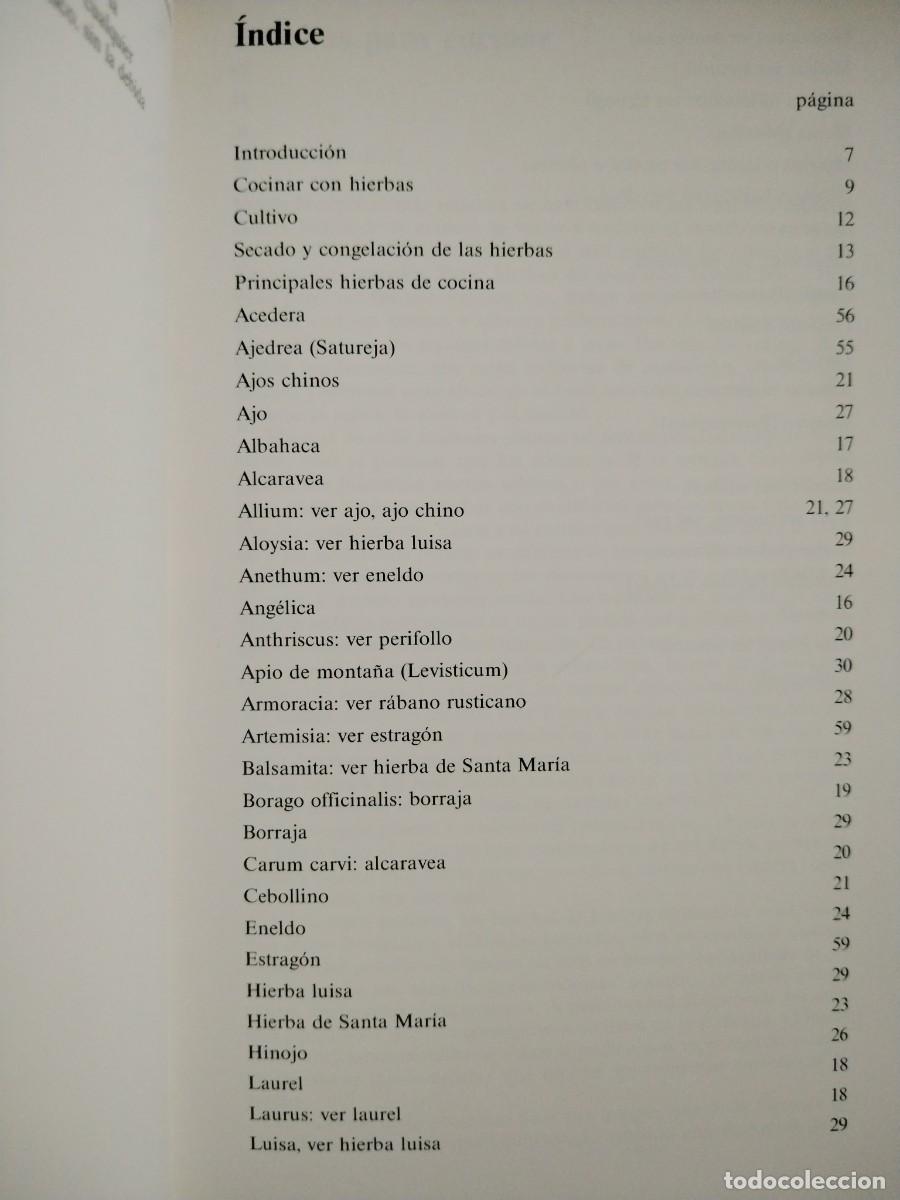 Libros de segunda mano: HIERBAS PARA COCINAR - Foto 7