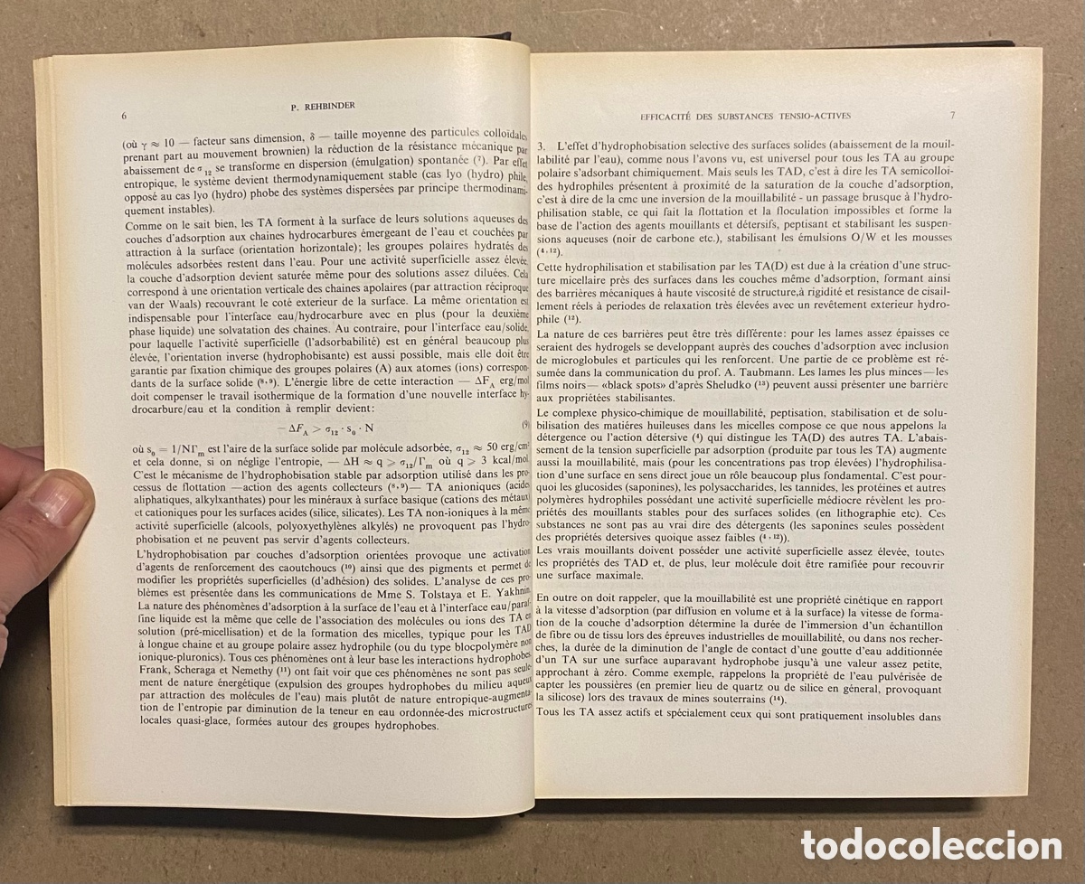 Libros de segunda mano de ciencias: CHIMIE, PHYSIQUE ET APPLICATIONS PRACTIQUES DES AGENTS DU SURFACE. CID. 4 TOMOS. EDICIONES UNIDAS - Foto 11